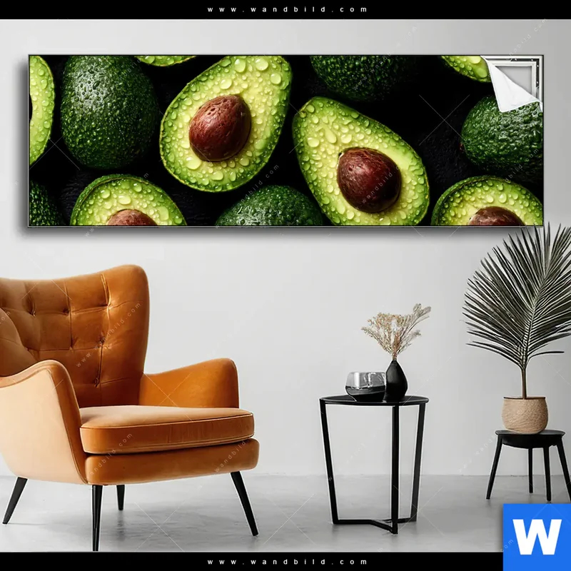 Spannbild | Avocados mit Wassertropfen | Panorama