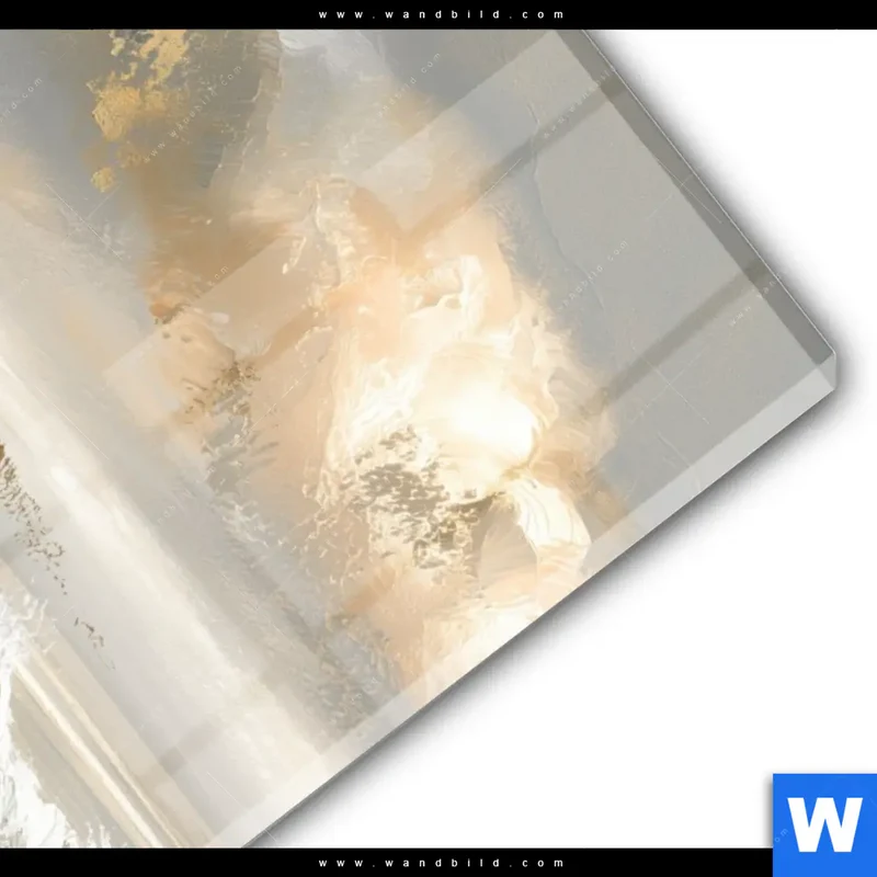 Acrylglasbild | Goldene Gezeiten | Hochformat