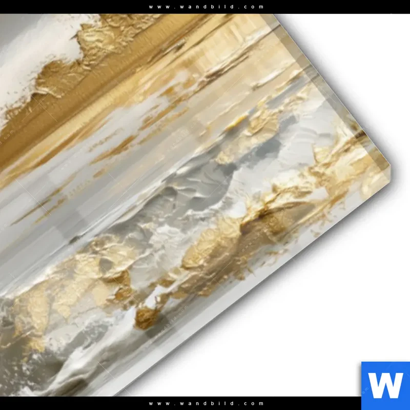 Acrylglasbild | Goldene Gezeiten | Panorama