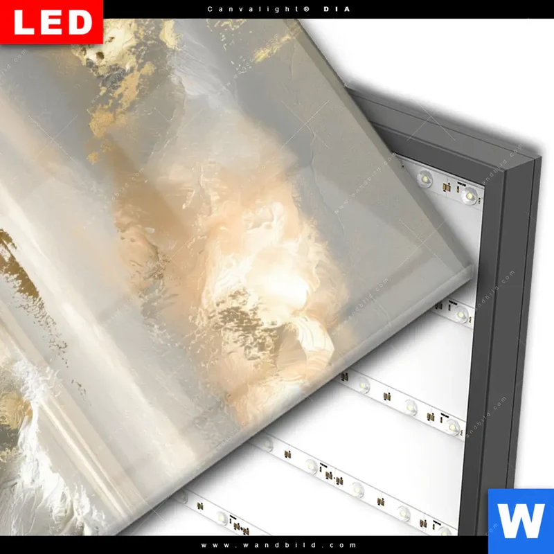 Wechselmotiv Acrylglas Canvalight® DIA | Goldene Gezeiten | Hochformat