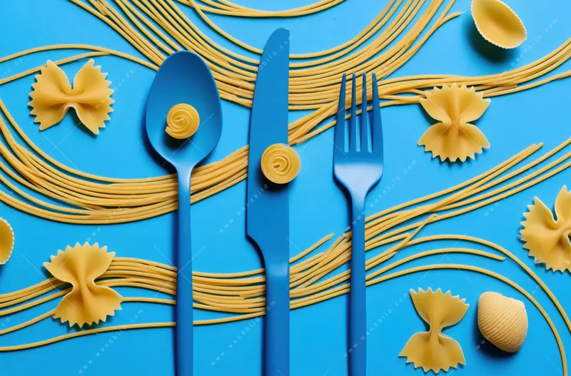 Leuchtbild Acrylglas Canvalight® DIA | Pasta-Design - Moderne Küchenkunst | Querformat