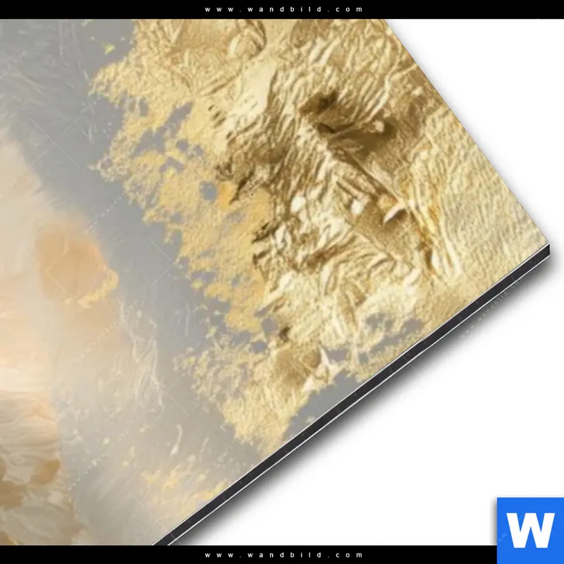 Alu-Dibond Bild | Goldene Gezeiten | Schmal