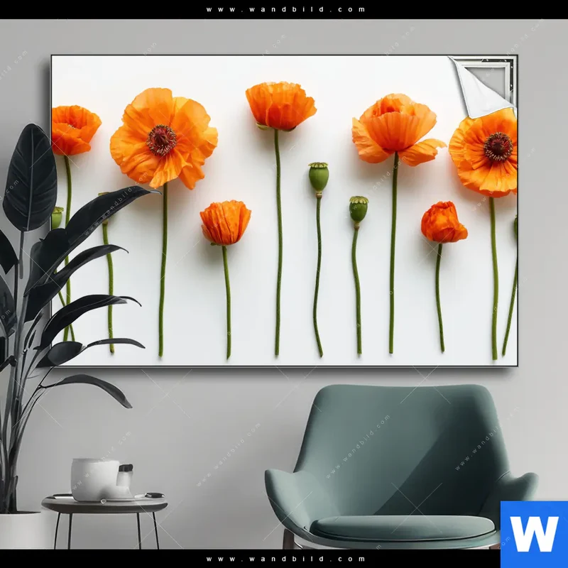 Spannbild | Mohnblumen in voller Blüte | Querformat