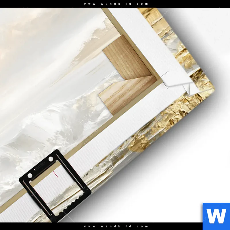 Leinwandbild | Goldene Gezeiten | Quadrat