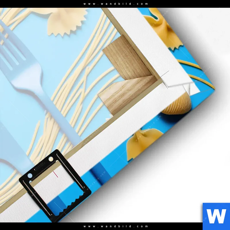 Leinwandbild | Pasta-Design - Moderne Küchenkunst | Querformat