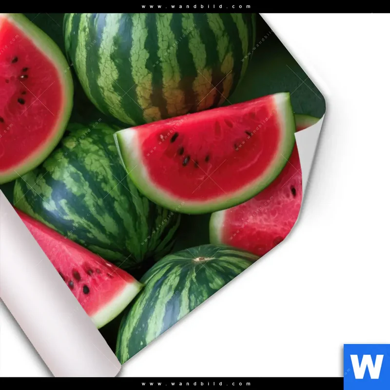 Poster | Wassermelonen - Rubinrote Verführung | Querformat