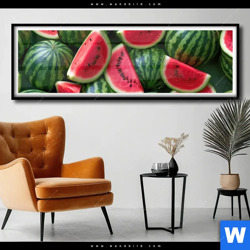 Poster | Wassermelonen - Rubinrote Verführung | Panorama