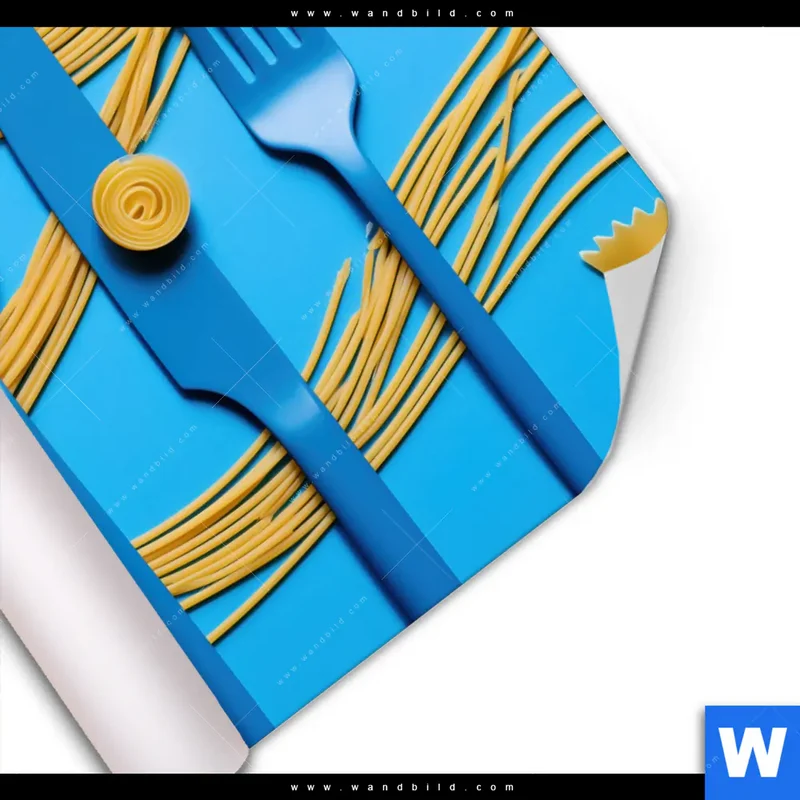 Poster | Pasta-Design - Moderne Küchenkunst | Quadrat