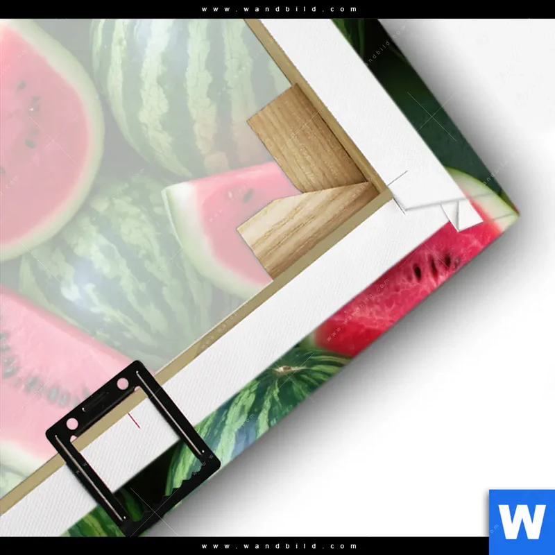 Leinwandbild | Wassermelonen - Rubinrote Verführung | Querformat