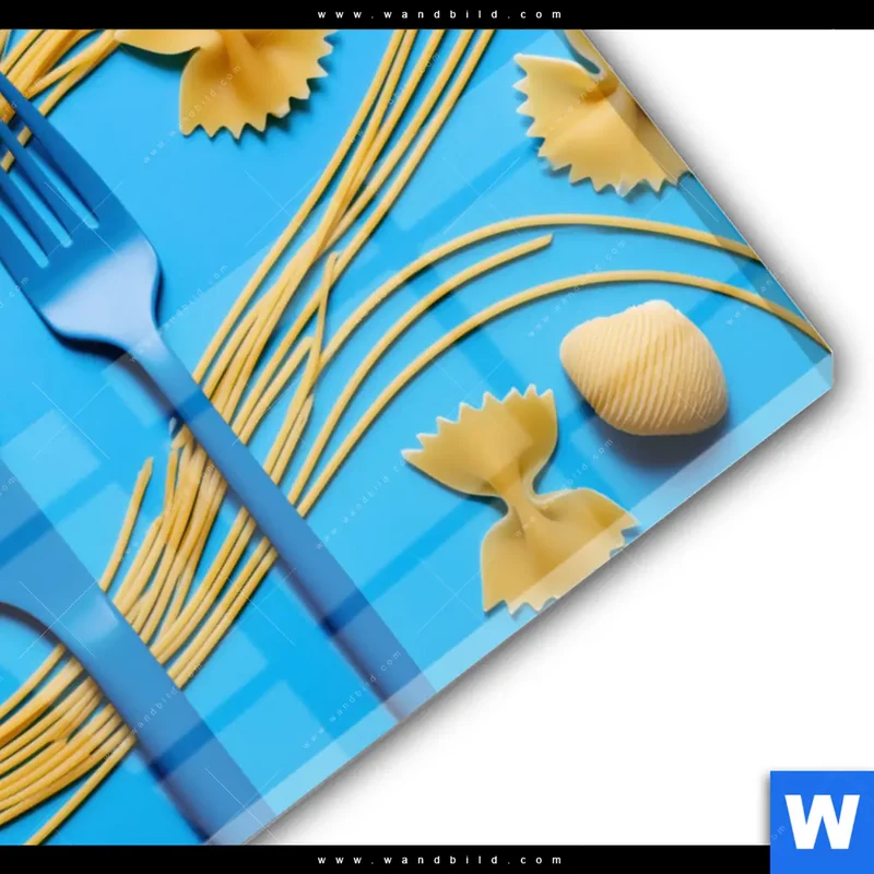 Acrylglasbild | Pasta-Design - Moderne Küchenkunst | Querformat