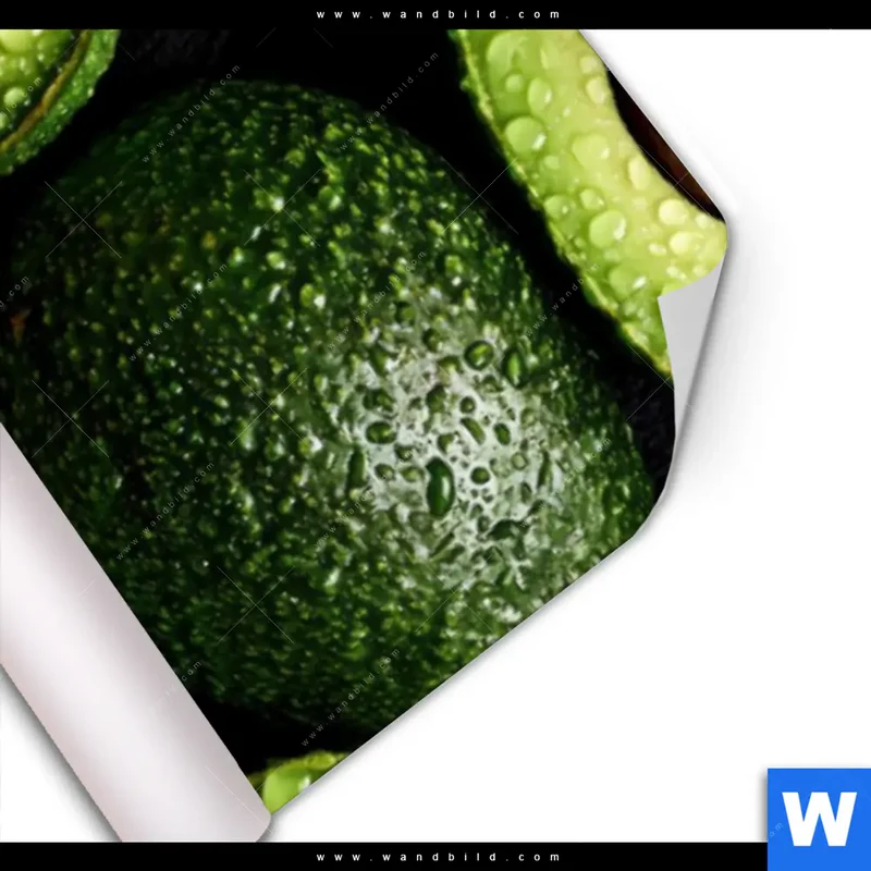 Poster | Avocados mit Wassertropfen | Schmal