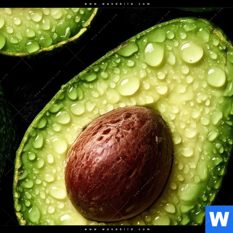Poster | Avocados mit Wassertropfen | Querformat