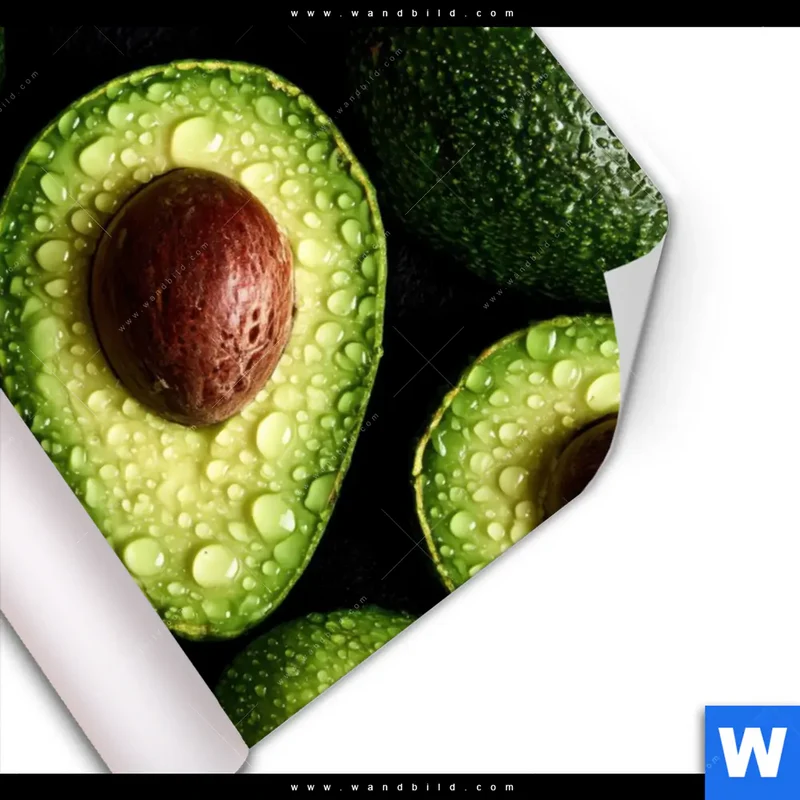 Poster | Avocados mit Wassertropfen | Hochformat