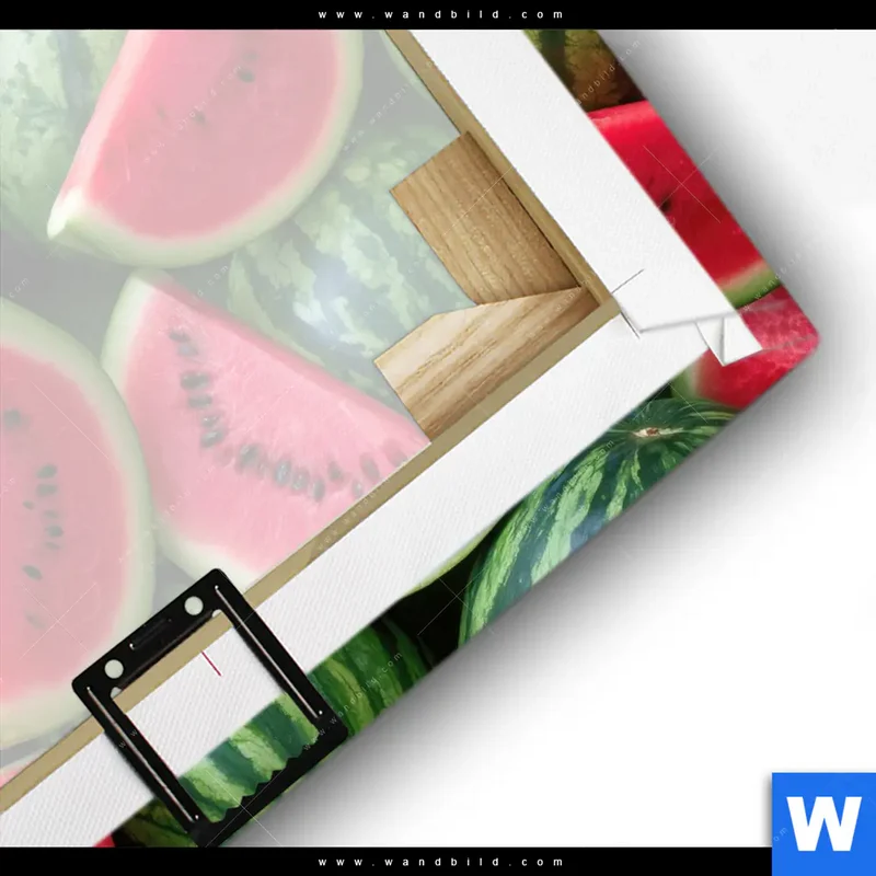Leinwandbild | Wassermelonen - Rubinrote Verführung | Quadrat