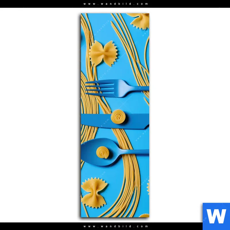 Leinwandbild | Pasta-Design - Moderne Küchenkunst | Schmal