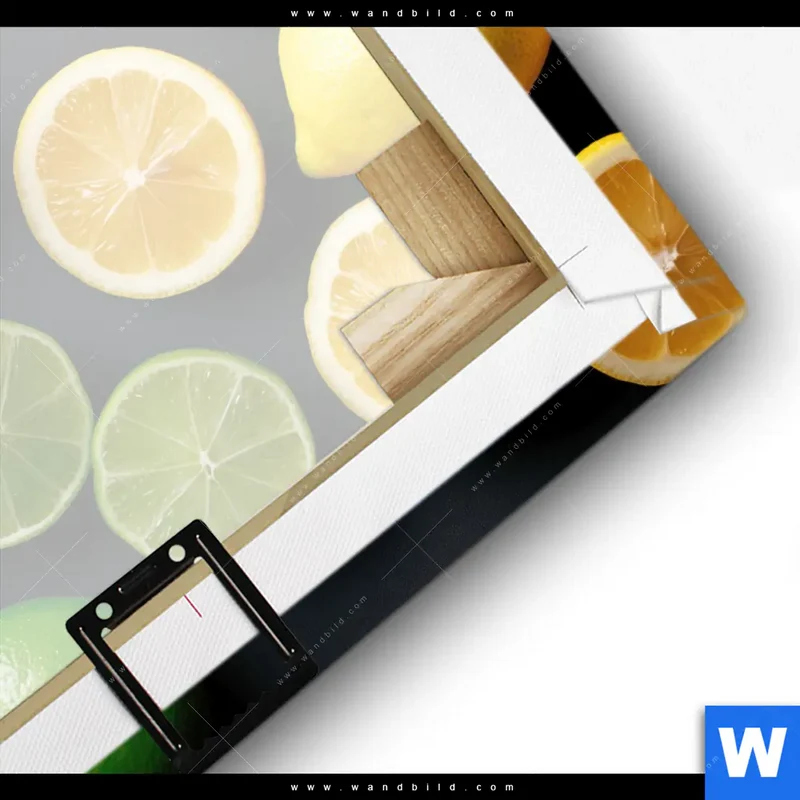 Leinwandbild | Zitronen und Limetten | Quadrat