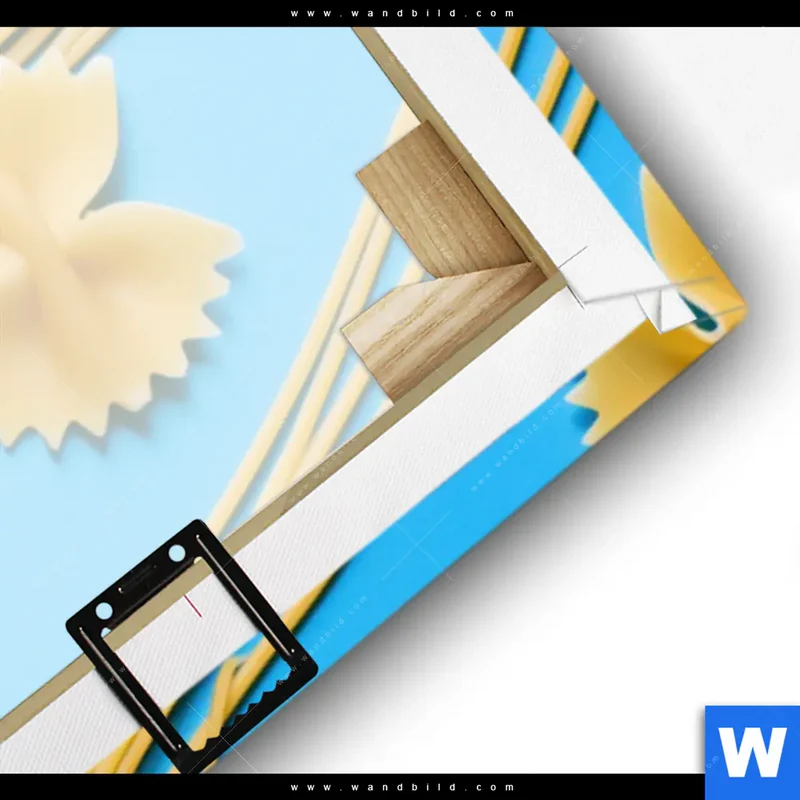 Leinwandbild | Pasta-Design - Moderne Küchenkunst | Panorama