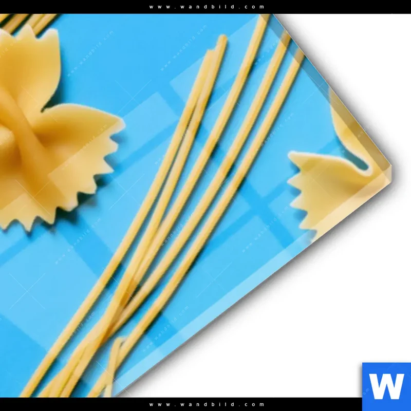 Acrylglasbild | Pasta-Design - Moderne Küchenkunst | Panorama
