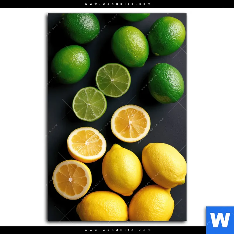 Spannbild | Zitronen und Limetten | Hochformat
