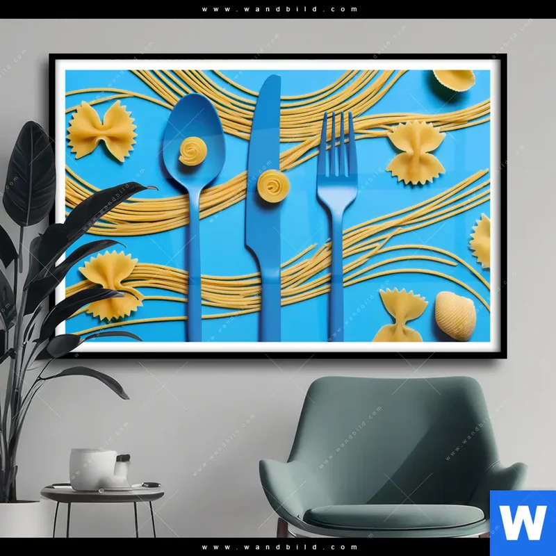 Poster | Pasta-Design - Moderne Küchenkunst | Querformat