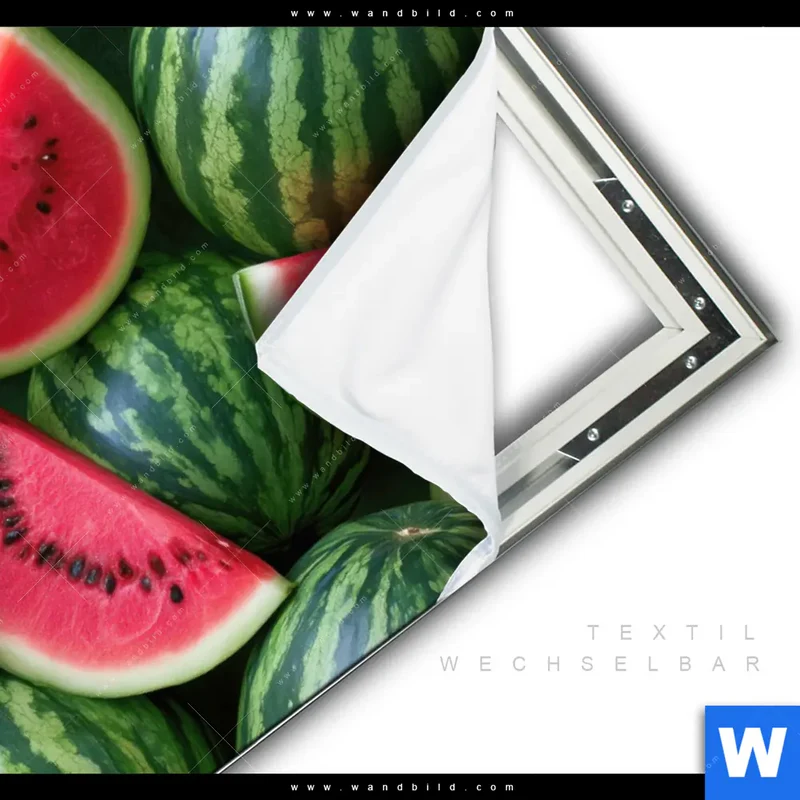 Spannbild | Wassermelonen - Rubinrote Verführung | Querformat