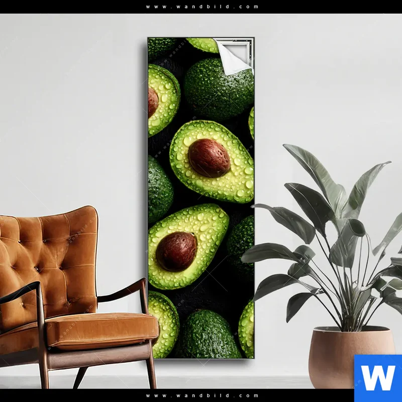 Spannbild | Avocados mit Wassertropfen | Schmal