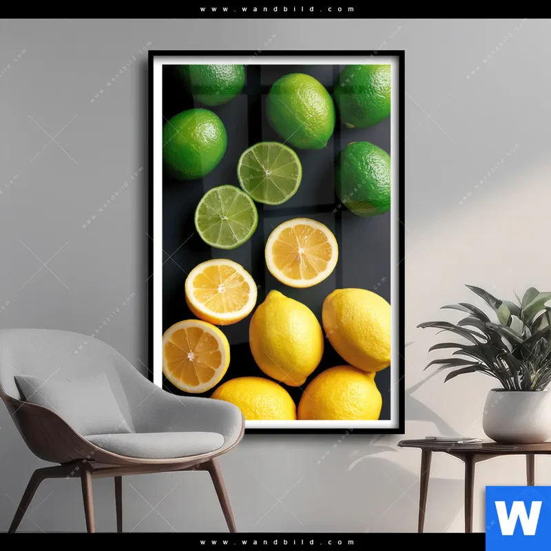 Poster | Zitronen und Limetten | Hochformat