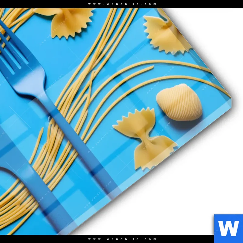 Acrylglasbild | Pasta-Design - Moderne Küchenkunst | Hochformat