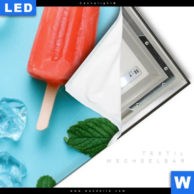 Canvalight® Leuchtbild | Sommergenuss mit Wassermelone | Panorama