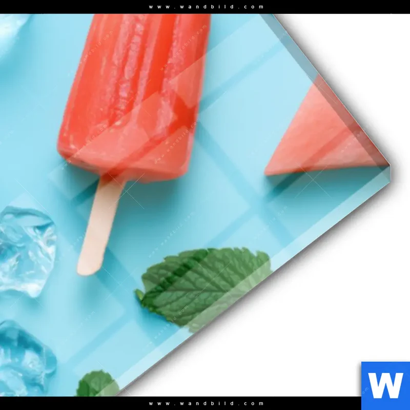 Acrylglasbild | Sommergenuss mit Wassermelone | Panorama