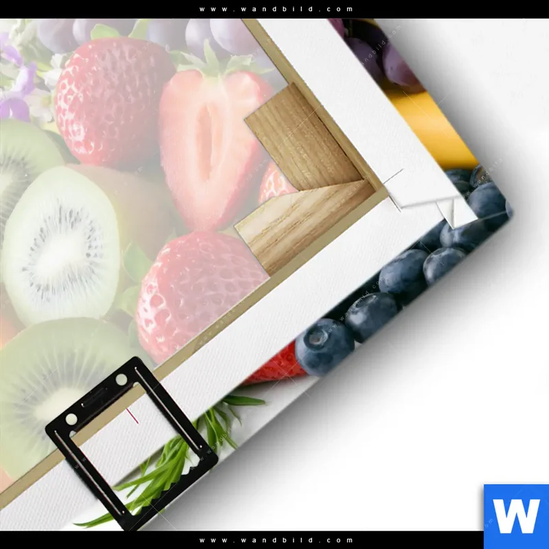 Leinwandbild | Exotische Früchte und Beeren | Quadrat