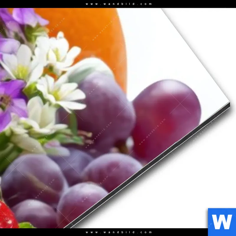 Alu-Dibond Bild | Exotische Früchte und Beeren | Schmal