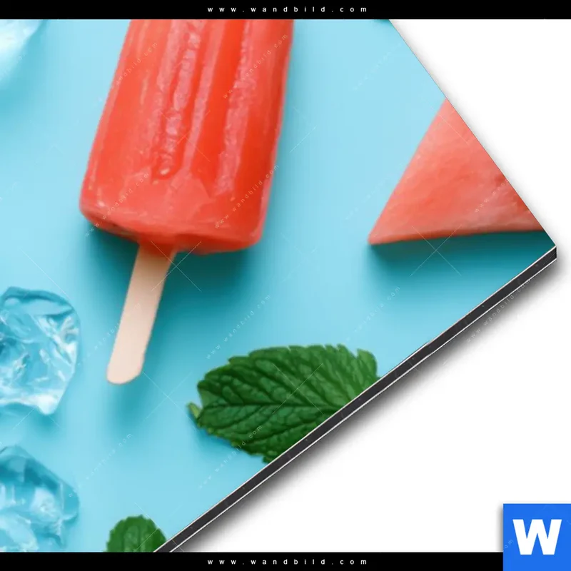 Alu-Dibond Bild | Sommergenuss mit Wassermelone | Panorama