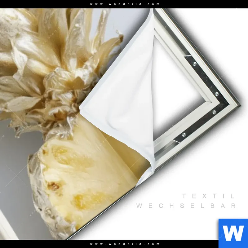 Spannbild | Goldene Ananas mit Kopfhörern | Panorama