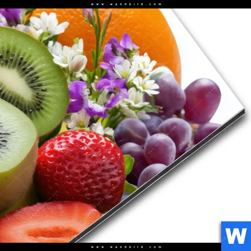 Alu-Dibond Bild | Exotische Früchte und Beeren | Hochformat