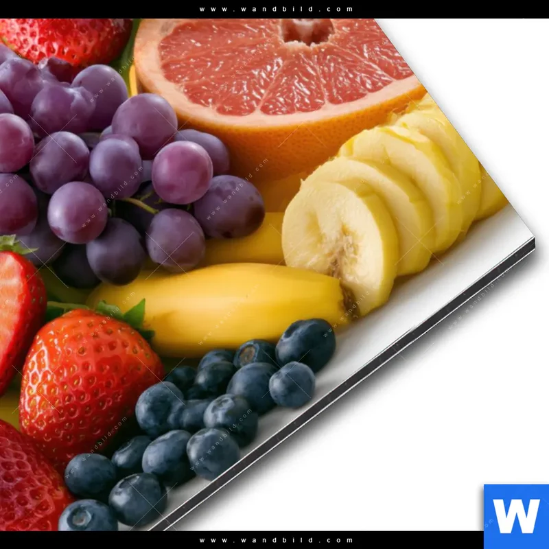 Alu-Dibond Bild | Exotische Früchte und Beeren | Querformat