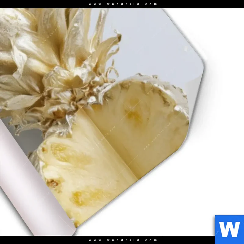 Poster | Goldene Ananas mit Kopfhörern | Panorama