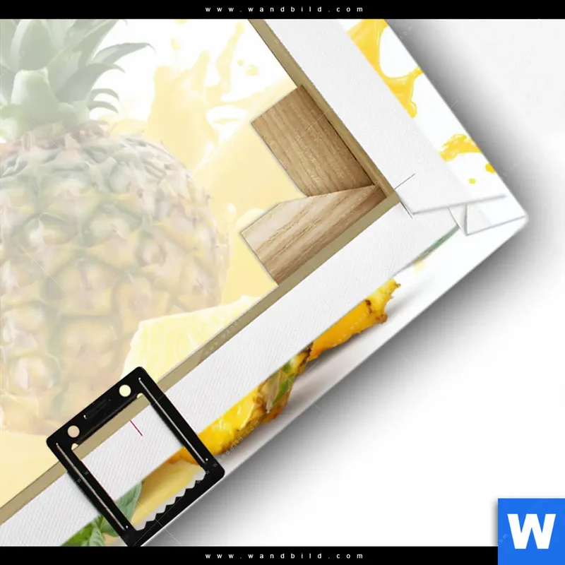 Leinwandbild | Tropische Frische - Ananas-Explosion | Querformat