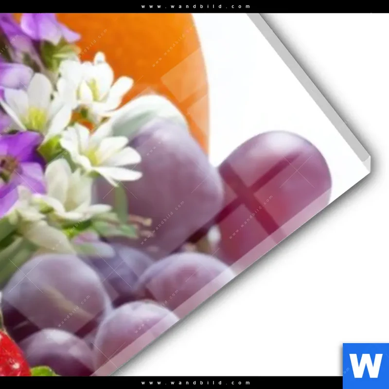 Acrylglasbild | Exotische Früchte und Beeren | Schmal