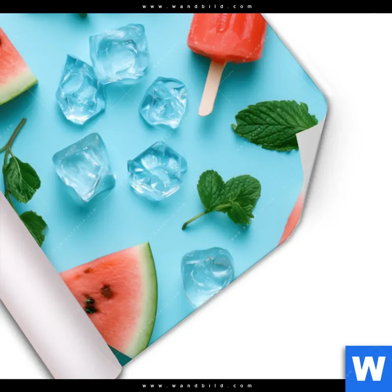 Poster | Sommergenuss mit Wassermelone | Hochformat