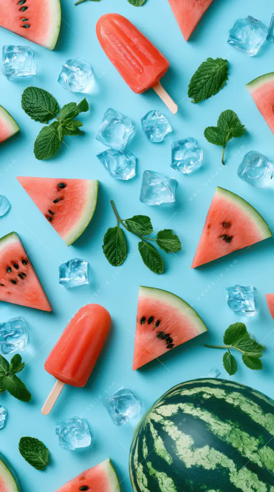 Canvalight® Leuchtbild | Sommergenuss mit Wassermelone | Schmal