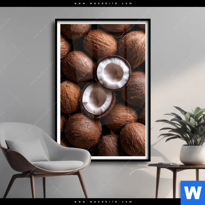 Poster | Tropische Kokosnüsse – Exotischer Genuss | Hochformat