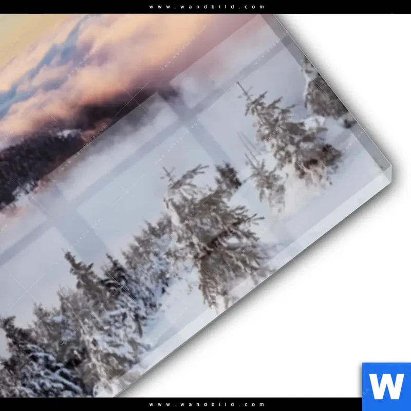 Acrylglasbild | Gipfel über den Wolken | Panorama