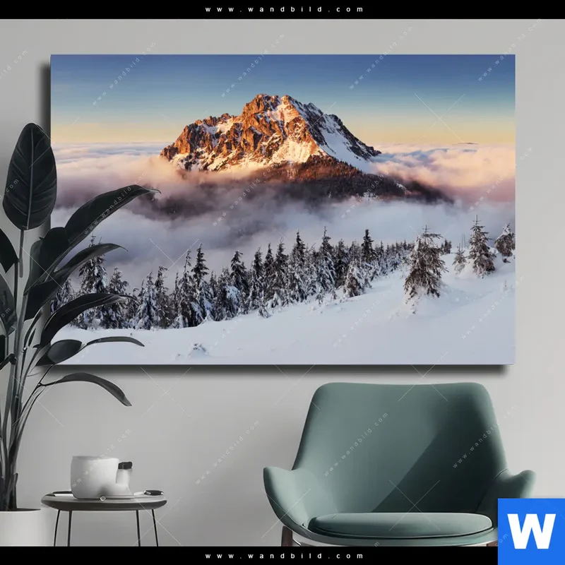 Leinwandbild | Gipfel über den Wolken | Querformat
