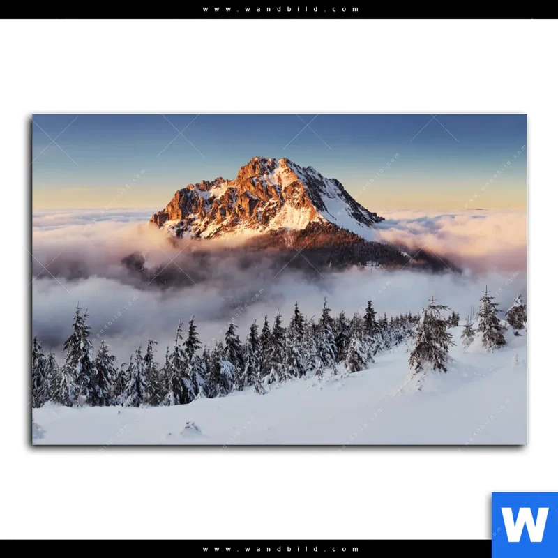 Leinwandbild | Gipfel über den Wolken | Querformat