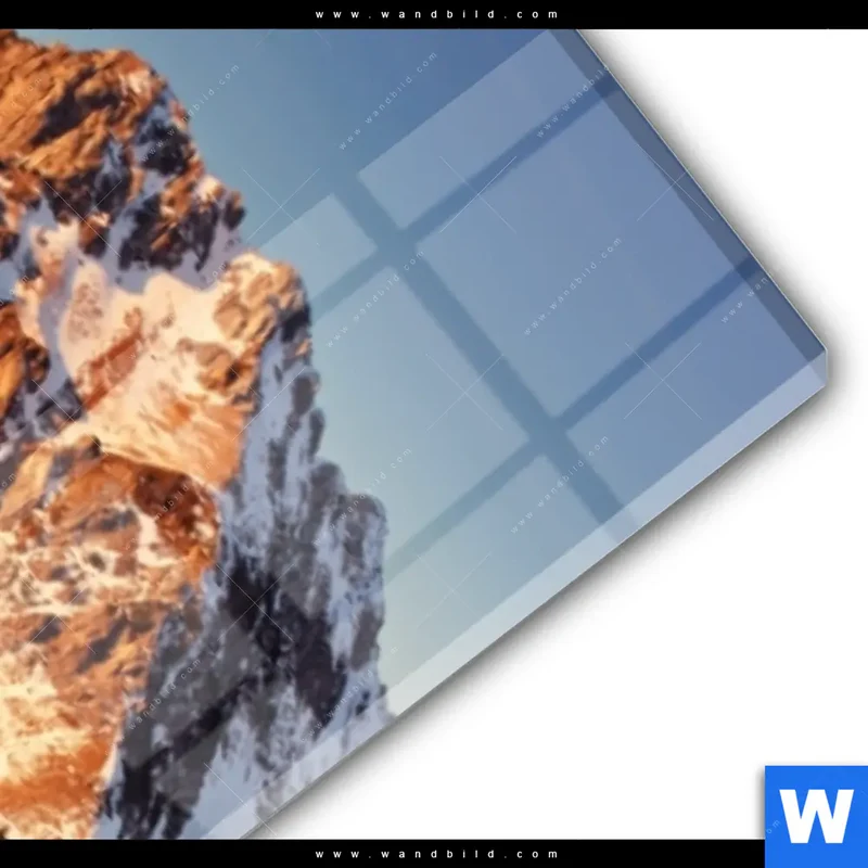 Acrylglasbild | Gipfel über den Wolken | Schmal