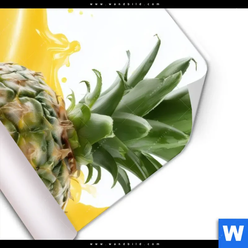 Poster | Tropische Frische - Ananas-Explosion | Hochformat