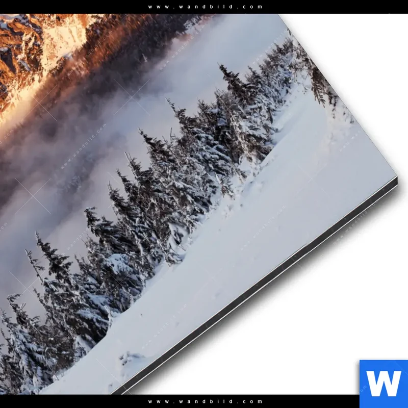 Alu-Dibond Bild | Gipfel über den Wolken | Quadrat