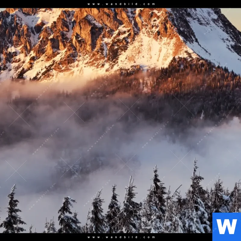 Canvalight® Leuchtbild | Gipfel über den Wolken | Panorama