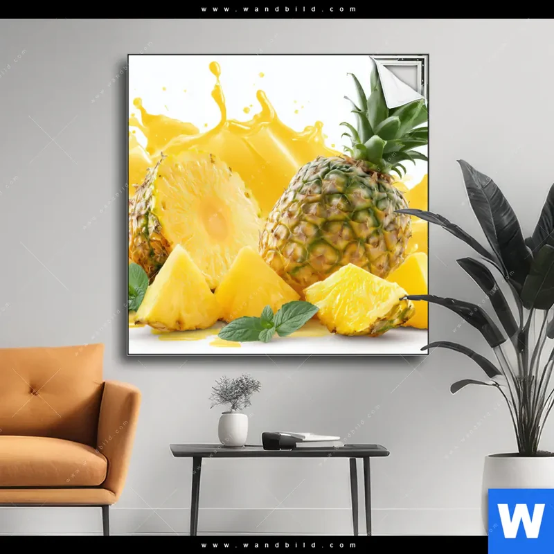 Spannbild | Tropische Frische - Ananas-Explosion | Quadrat